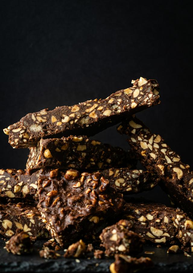 Nigella's crunchy bars Koken met Koesen