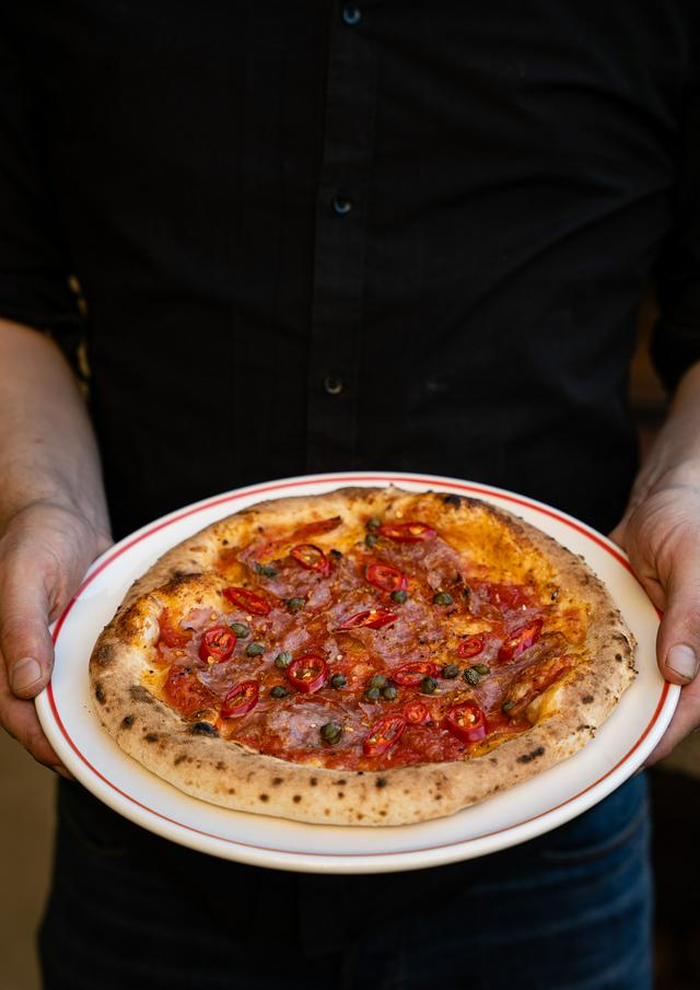 Pizza diablo Koken met Koesen