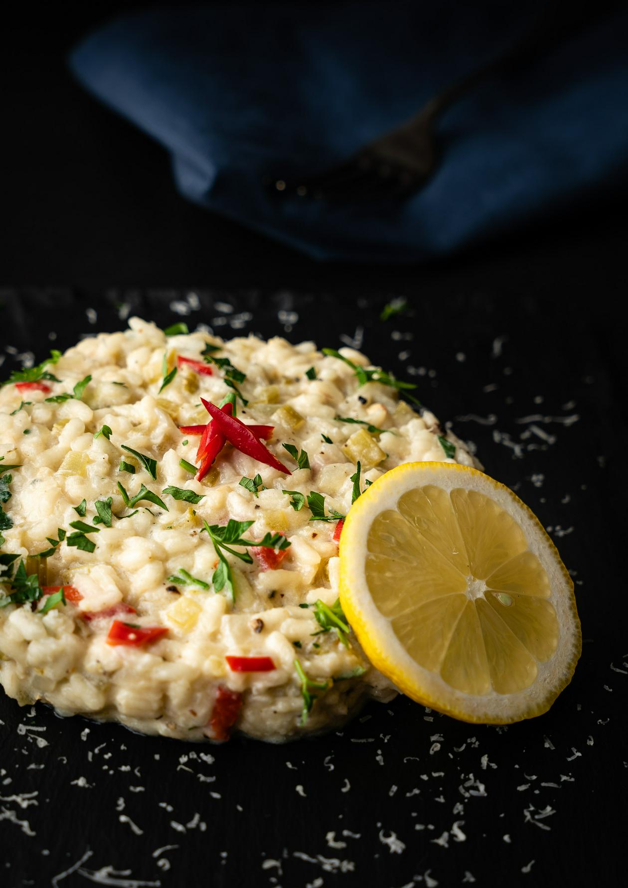 Risotto met drie soorten kaas